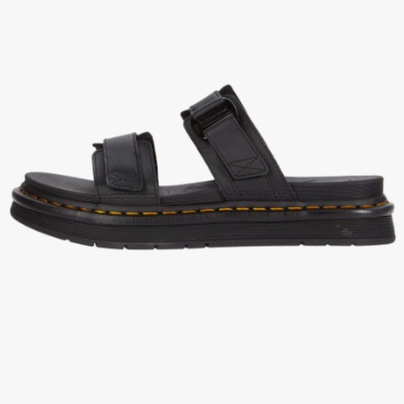 NWOT Dr. Martens Chilton Leather Men's Slide Sandal in Black Size 8M #131 - Picture 2 of 16
